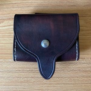 Frye belt pouch. Dark brown. Leather.